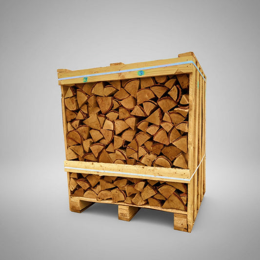 Ovntørret birkebrænde - Halvt brændetårn