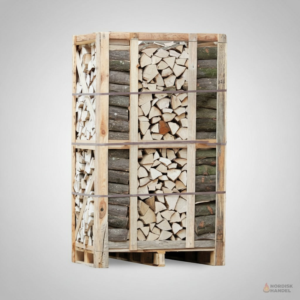 Bøgebrænde Ovntørret brændetårn 1,8m3